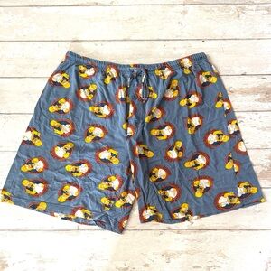 The Simpsons L/G Men’s Pajama Shorts Homer Everyone is Stupid Pjs Size Large